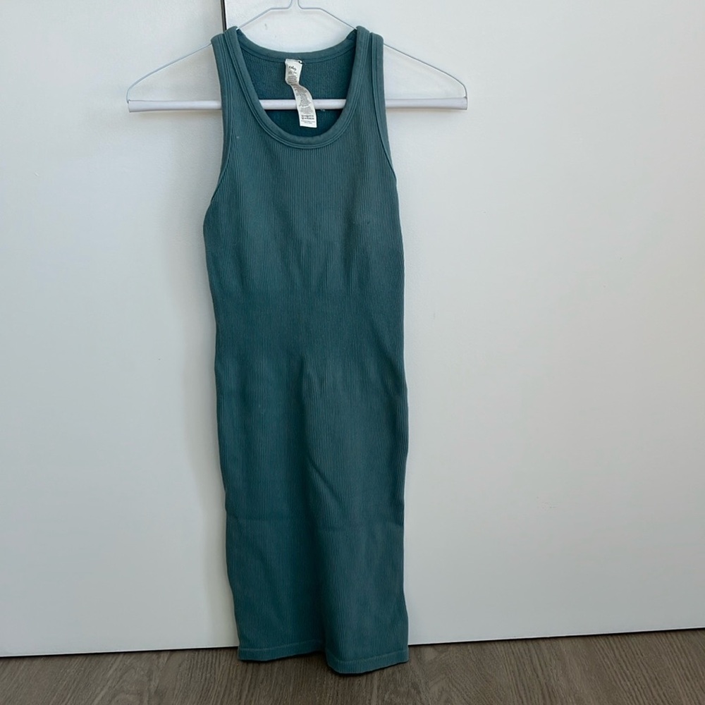 Alo fitted Teal Sleeveless Dress